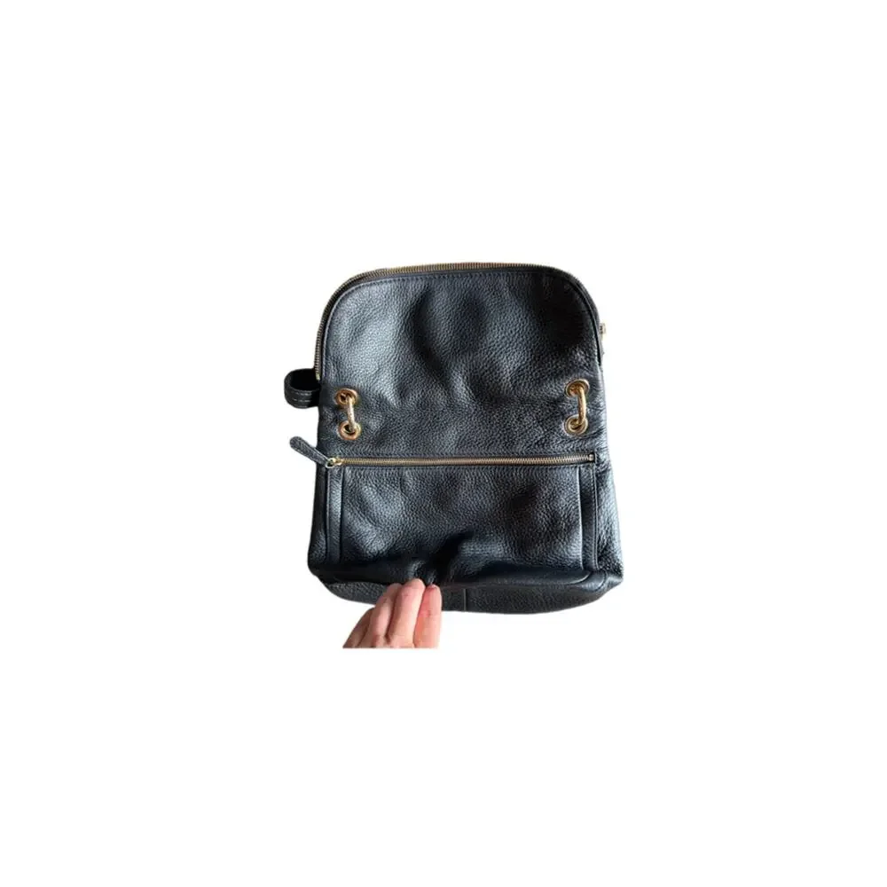 Michael Kors Black Textured Leather Stockard Bag